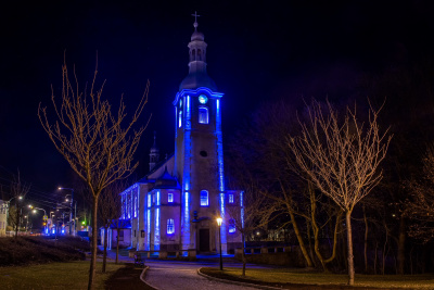 Vratislavice nad Nisou se zapojily do kampaně na podporu lidí s autismem, budova kostela se rozsvítí modře