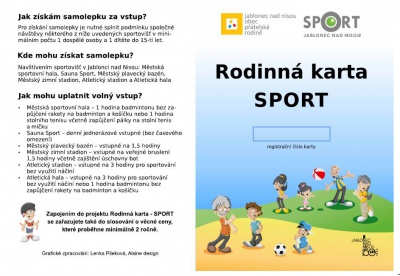 Jablonec vyzývá rodiny ke společnému sportování